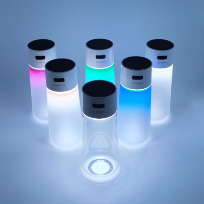LED Ambient Light Water Cup RGB Color Light Touch Dimming USB Charging Environmental Protection Material Tough Cold Resistance Heat-Resistant Water Cup