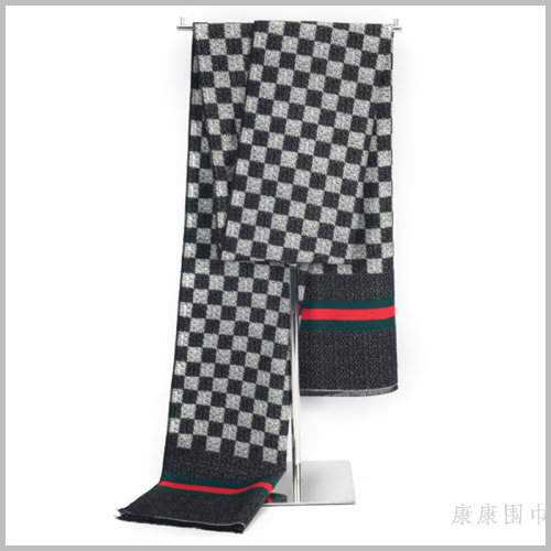 classic chessboard men‘s autumn and winter korean warm scarf thickened business imitation cashmere men‘s scarf