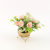 Cross-Border New Arrival Simulation Pansy Plant Set Wrought Iron Color Spherical Flower Pot Common Freesia with Electroplating Iron Frame