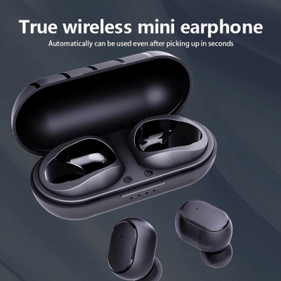 T66 Bluetooth Headset Tws5.3 Running Sports Listening to Music Phone Stereo Real Copper Ring Speaker Headset Cylinder