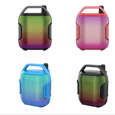 Portable Colorful Bluetooth Speaker Square Dance Outdoor Portable Home Singing Karaoke Microphone Wireless Microphone