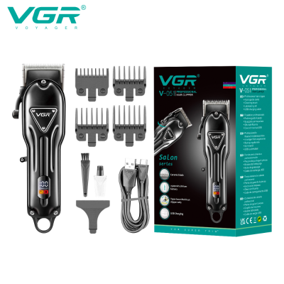 Vgr051 LCD Digital Display Electric High Power Non-Stuck Usb Electric Clipper Hair Clipper Oil Head Hair Scissors