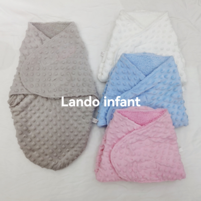 Newborn Anti-Startle Swaddling Beanie Velvet Swaddling Baby Baby's Blanket