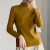 Autumn and Winter Women's Half Turtleneck Small Stand Collar Wool Silk Bottoming Shirt Heating Clothes Long Sleeves Inner Wear All-Matching Pure Color Warm Keeping