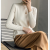 Autumn and Winter Women's Half Turtleneck Small Stand Collar Wool Silk Bottoming Shirt Heating Clothes Long Sleeves Inner Wear All-Matching Pure Color Warm Keeping