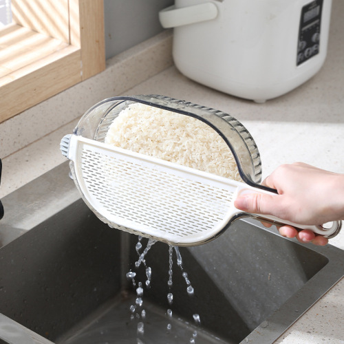 rice washing filter household with lid fabulous rice washing gadget washing vegetable basket vegetables fruit drain basket kitchen multi-functional rice basket
