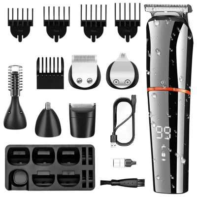 New Multi-Functional Hair Clipper Fully Washable Home Use Set Electric Shaver Nasal Knife Oil Head Engraving Electric Clipper