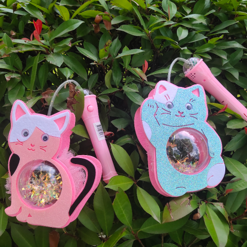 新款发光中秋节卡通猫咪手提灯笼元旦春节猫猫灯笼玩具夜市发光