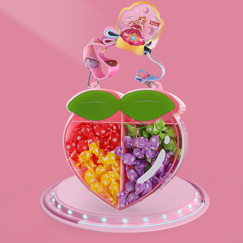 夏季可爱卡通糖果盒手提背包儿童水果造型含糖礼盒女生礼物