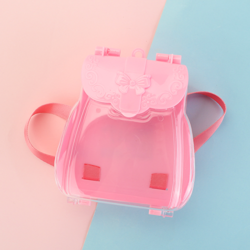 儿童女生包包装饰品头饰玩具塑料盒蝴蝶造型生日礼盒糖果盒背包