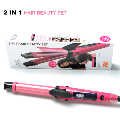 Factory Direct Hair Straightener Straight Comb Hair Curler Multi-Function Negative Ion Splint 2 in 1 Hairdressing