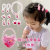 Cute Children's Portable Jewelry Gift Set Girl Princess Necklace Bracelet Ring Female Card Gift Gift Girl