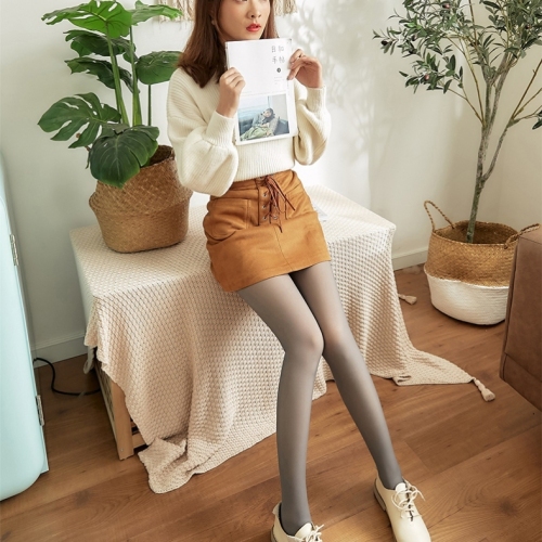 spring pantyhose with white and transparent bottom