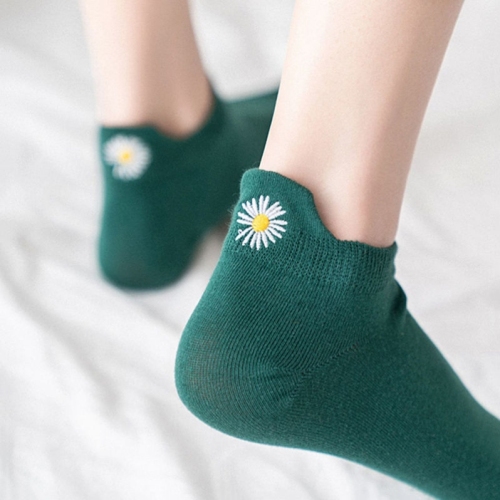 spring and summer funny embroidery women‘s socks preppy style heel expression embroidery tight cotton socks women‘s low-cut liners socks invisible socks