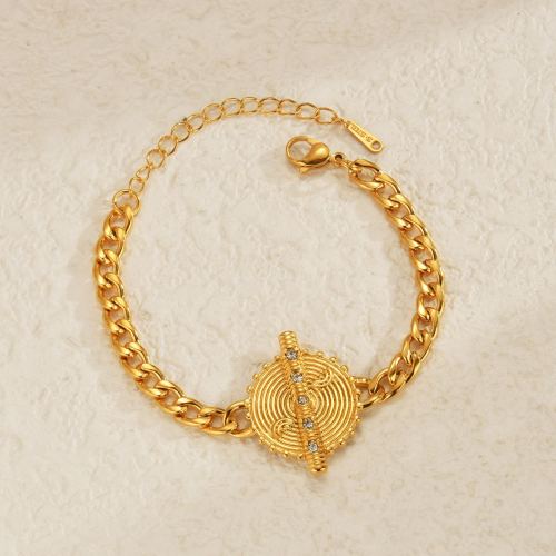 欧美跨境新款夸张镶钻几何手链小众时尚手饰品