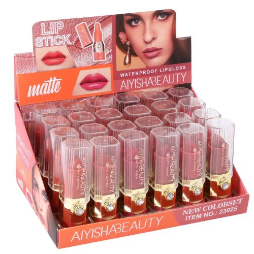 lipstick 12 colors transparent tube