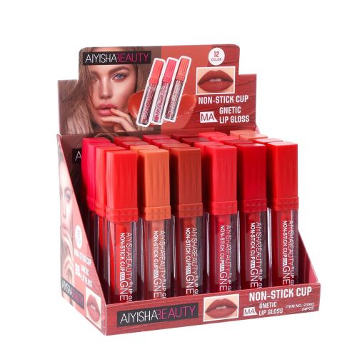 aiyishabeauty longlasting lip gloss red series 12 colors