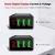 Digital 3usb Fast Charging Charger 5v5.1a European and American British Standard Mobile Phone Charging Plug Travel Charger Exclusive for Cross-Border