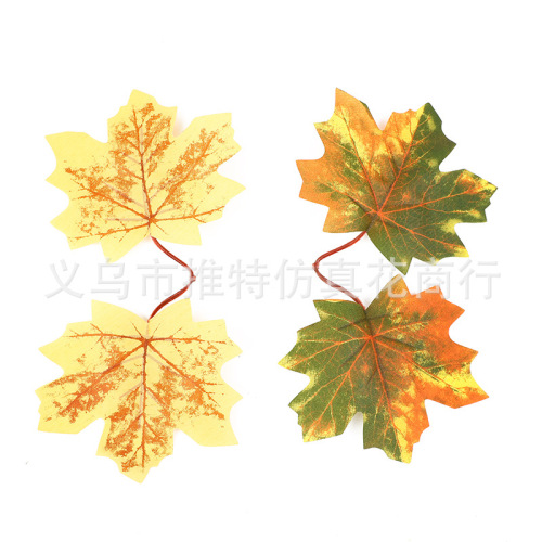 枫叶仿真万圣节装饰感恩节日装饰仿真植物家居装饰