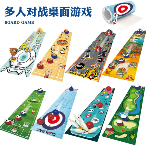 board game curling ball sports indoor leisure parent-child interaction battle bowling football children‘s desktop game toys