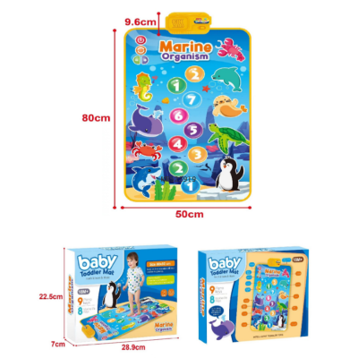 Cross-Border Hot Selling Baby Game Crawling Mat Infant Stepping Beginner Step Music Blanket Parent-Child Accompanying Educational Toys