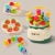 Baby's Fun Floral Mushroom Nail Children's Puzzle Bead Splicing Training Concentration Logical Thinking Early Education Toys