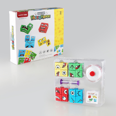 Educational Toys Diy Hands-on Brain Development Intelligence Rubik's Cube Plastic Toys Face-Changing Puzzle Third-Order Rubik's Cube Competition