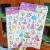 New Children's Stickers Dress-up Double-Layer Girls' Three-Dimensional Reward Crystal 3D Color Air Stickers Toddler Reward Stickers