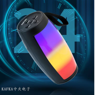 New Rgb Colorful Glowing Bluetooth Mini Speaker Portable Card Blue Bud Mini Gift Audio