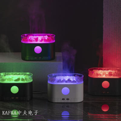 Seven-Color Ambience Light Crystal Rock Aroma Diffuser Desktop Bedroom Office Humidifier Essential Oil Aroma Diffuser