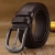 Men's Leather Belt PVC Edging Pin Buckle, Lychee Pattern Imitation Cowhide Casual All-Match Belt