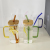 Borosilicate Square glass Cup with Straw Bamboo Cover  Coke Cup Heat-Resistant  Juice Cup Drink Cup