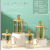 Borosilicate Christmas Glass Golden Heat-Resistant Creative Tea Cup Gray Bear Cake Towel with Spoon