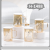 Borosilicate Christmas Glass Golden Heat-Resistant Creative Tea Cup Gray Bear Cake Towel with Spoon