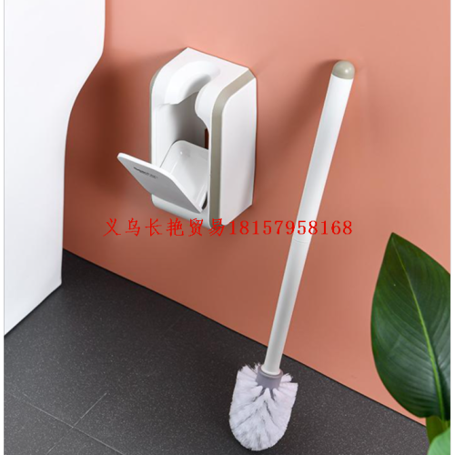 simple home punch-free wall hanging long handle toilet brush toilet toilet cleaning brush