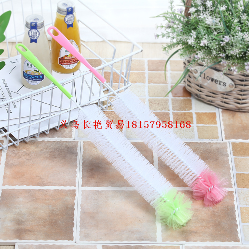 strong decontamination cleaning bottle brush lengthened handle thermos bottle brush without dead angle mushroom-shaped haircut cup brush