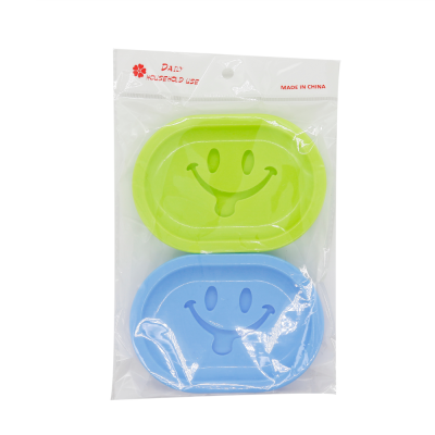 Foreign Trade Double Smiling Face Plastic Soap Dish
