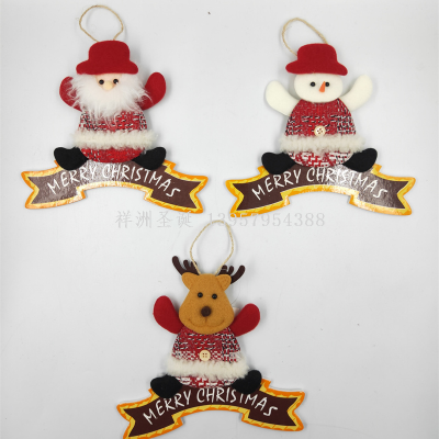Xiangzhou Christmas Custom Christmas Snowman Old Man Christmas KT Board Doll Listing Atmosphere Decorative Ornaments