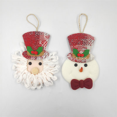 Xiangzhou Christmas Cross-Border Hot Sale Christmas Old Man Snowman Decorative Creative Small Hanging Pieces
