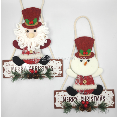 Xiangzhou Christmas Custom Christmas Tree Decoration Pendant Santa Snowman Doll Hanging Decorative Ornaments