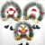 Xiangzhou Christmas Custom Santa Doll Garland Rattan Pine Cone Berry Christmas Decorative Wall Hangings Wreath