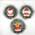 Xiangzhou Christmas Customized Holiday Shopping Mall Decoration Supplies Santa Claus Simple Garland Rattan Pendant