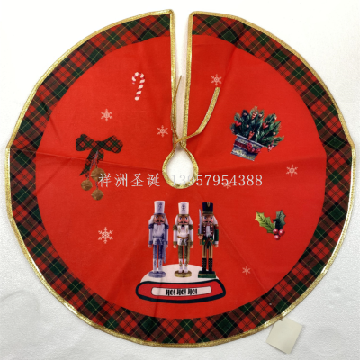 Xiangzhou Christmas Christmas Tree Fence Decoration Printing Elderly Family Atmosphere Scene Layout Decoration