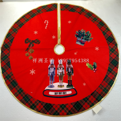 Xiangzhou Christmas Decoration Tree Skirt Christmas Tree Tree Bottom Apron Dress up Atmosphere Layout