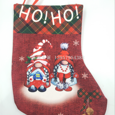 Xiangzhou Christmas Christmas Stockings Ornaments Christmas Little Socks Decorations Christmas Tree Pedants Bag