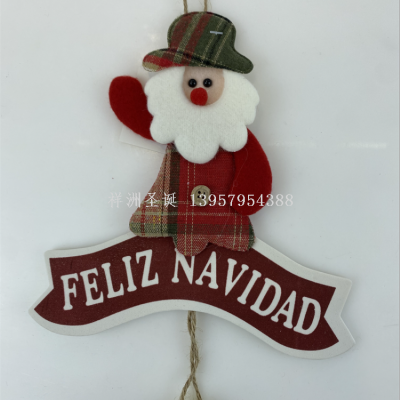 Xiangzhou Christmas Christmas KT Board Snowman Santa Doll Hanging Atmosphere Decoration