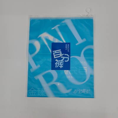 Factory Direct Sales Packing Bag PVC Bag Zippered PE Bag Eco-friendly Bag Hook Bag Three-Dimensional Pocket