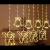 Qhh012196l 8 Hanging Snowman + Bell Width 2.8*1 M Curtain Light Decoration Christmas Lights Colored Lights