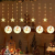 2023 New Five-Star Snowman Curtain Light Christmas Lighting Decorative Light Painted Curtain Light Room Lighting Chain LED Light