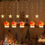 2023 New Five-Star Candle Curtain Lamp Christmas Lighting Decorative Lamp Painted Curtain Lamp Room Lighting Chain LED Lamp